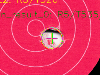 Detailanalyse eines Einschusslochs bei der Schussauswertung